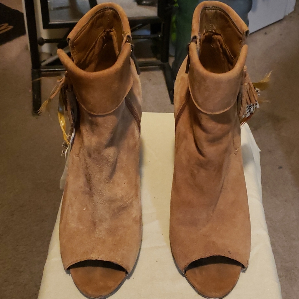 Jessica Simpson Peeptoe Ankle Boots